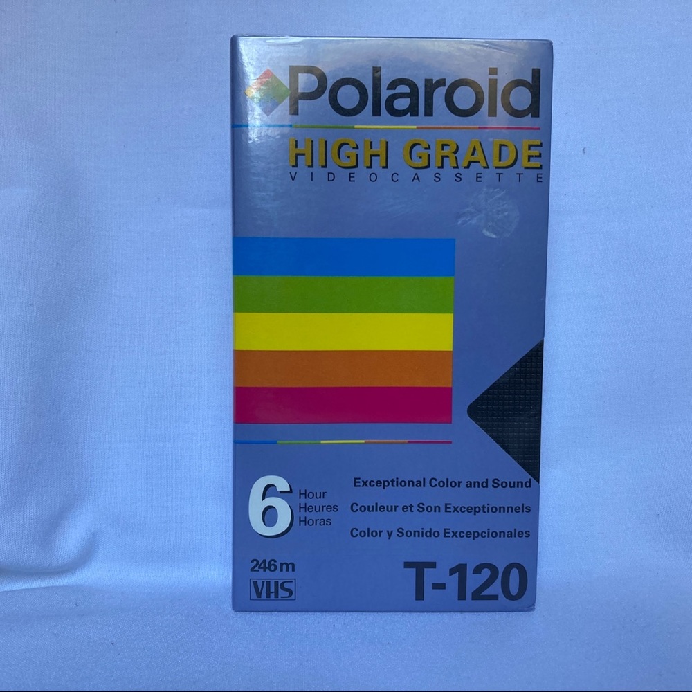 Polaroid High Grade Video Cassette 6 Hours T-120